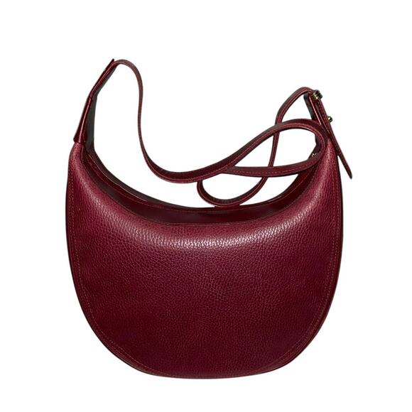 CARTIER Must De Vintage Bordeaux Pebbled Leather Crossbody Shoulder Bag - Picture 3 of 15